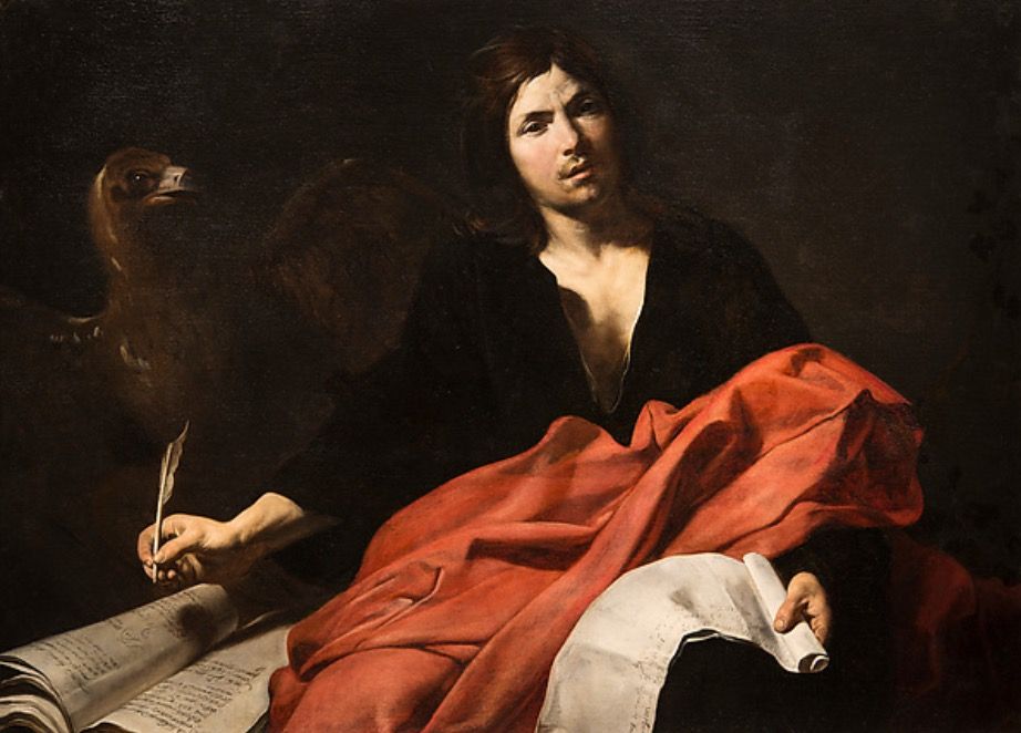 Resultado de imagem para caravaggio  joão evangelista