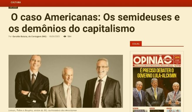 O Escândalo Americanas – Uma Falha do Capitalismo? sEPHEN KANITZ 23/01/2023